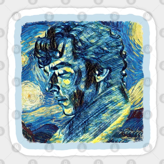 Benedict Cumberbatch Van Gogh Style Sticker by todos